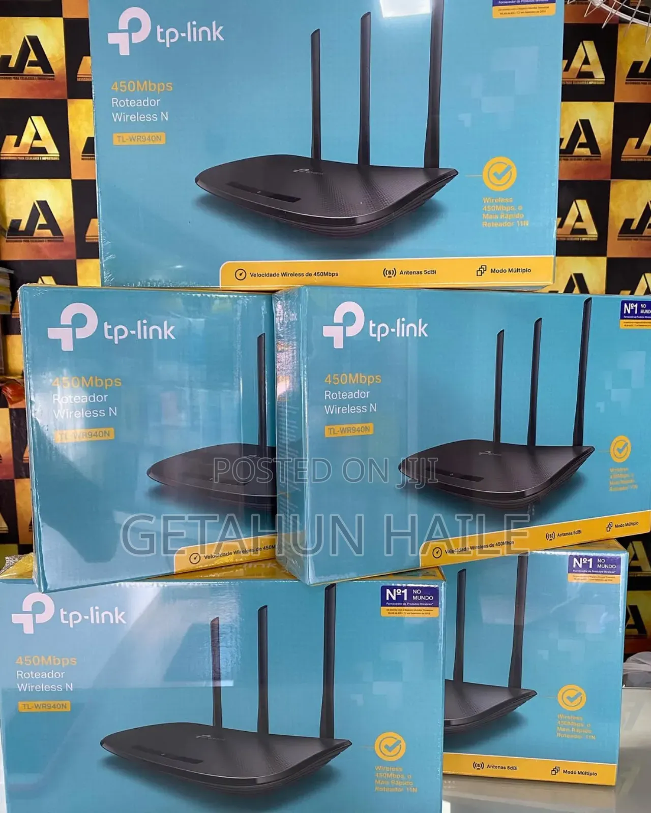 Tp-Link 450 MBPS Wireless N Router (Tl-Wr940n) Three Antenna
