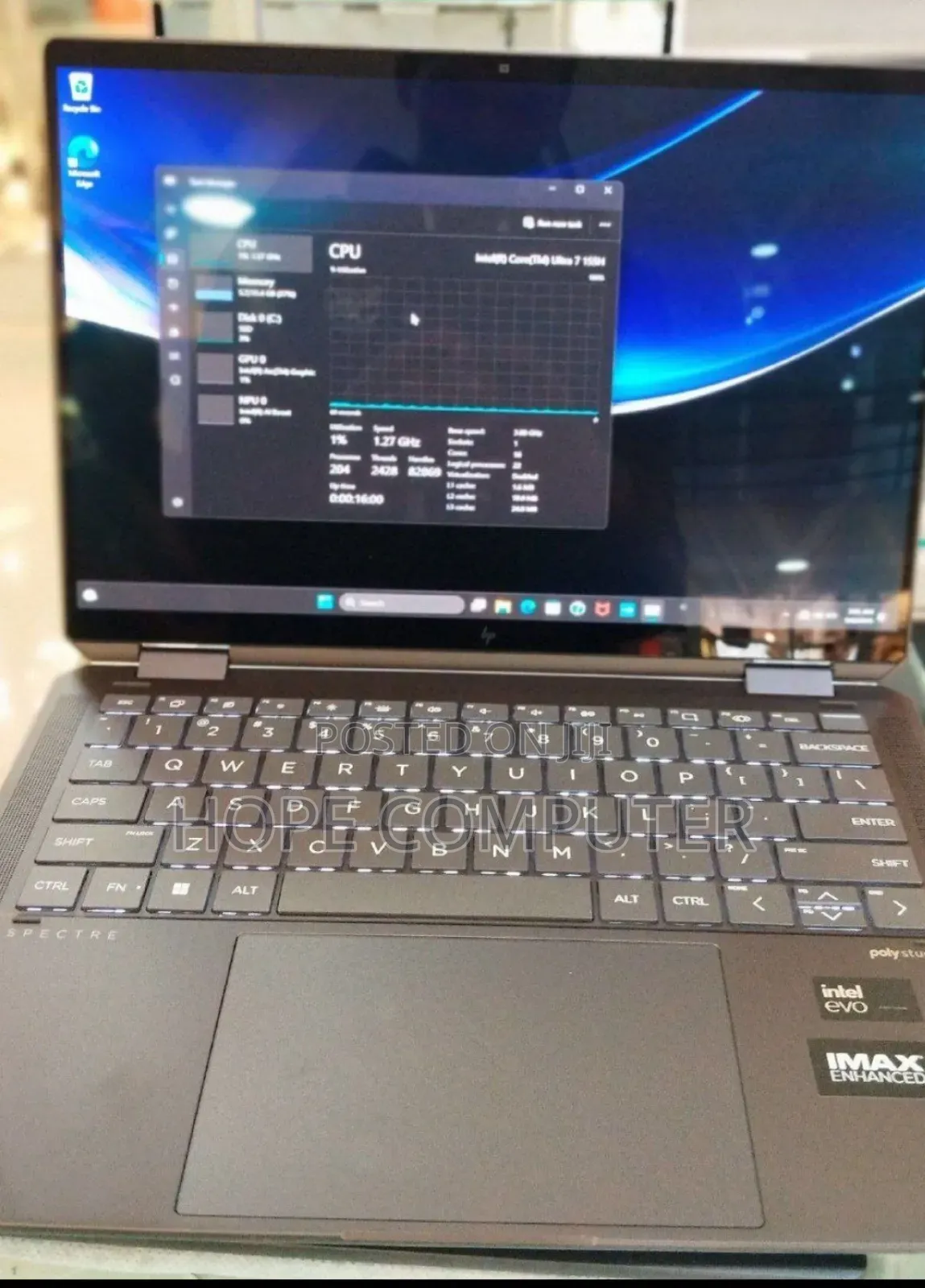 New Laptop HP Spectre X360 16GB Intel Core Ultra 7 SSD 1T