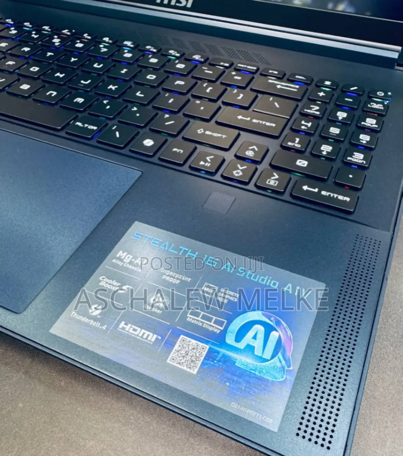 New Laptop MSI GS63 Stealth 8RE 32GB Intel Core Ultra 9 SSD 1T