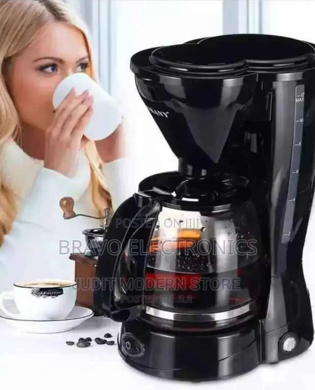 Sokany 1.5l Coffee Maker — 12 Cups of Pure Joy!