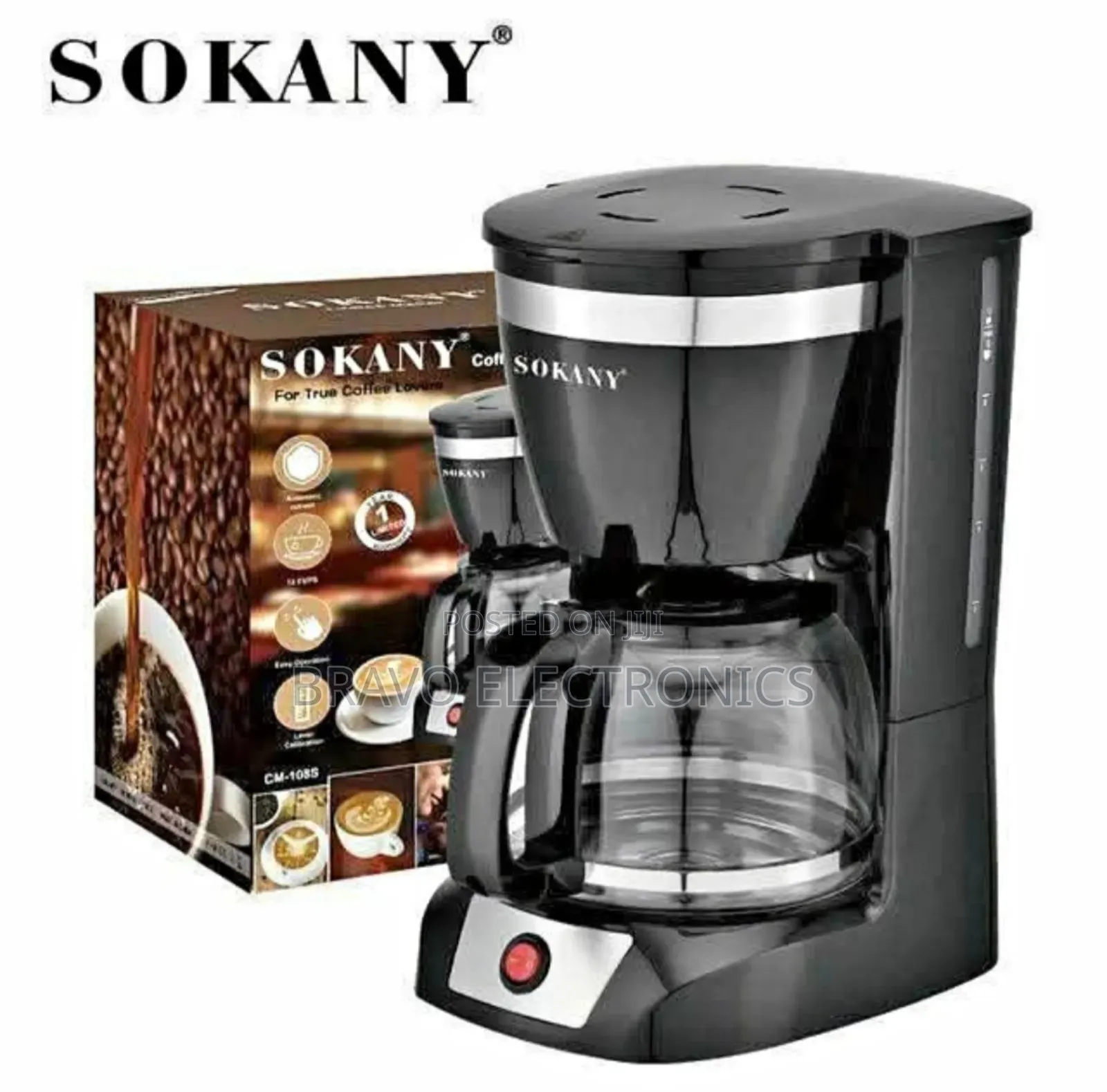 Sokany 1.5l Coffee Maker — 12 Cups of Pure Joy!