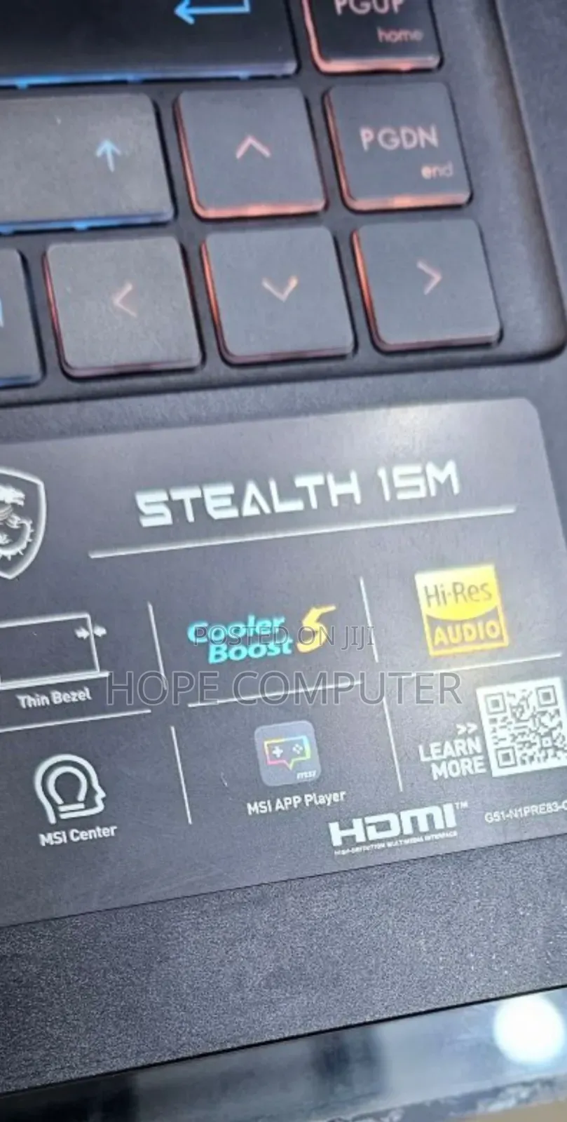 New Laptop MSI Stealth 16 AI Studio 16GB Intel Core I7 SSD 1T