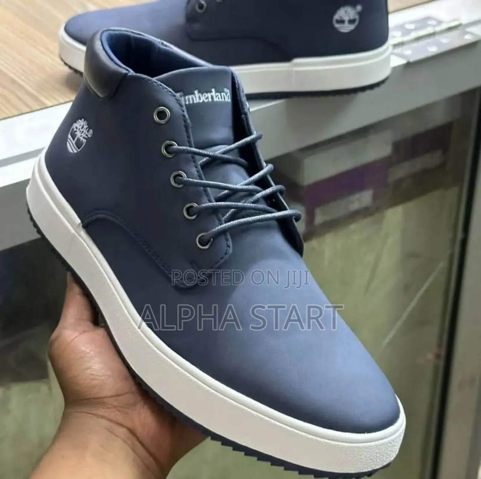 Timberland Chukka Mid Leather Boots ‘Blue Black’ Men’S Shoes