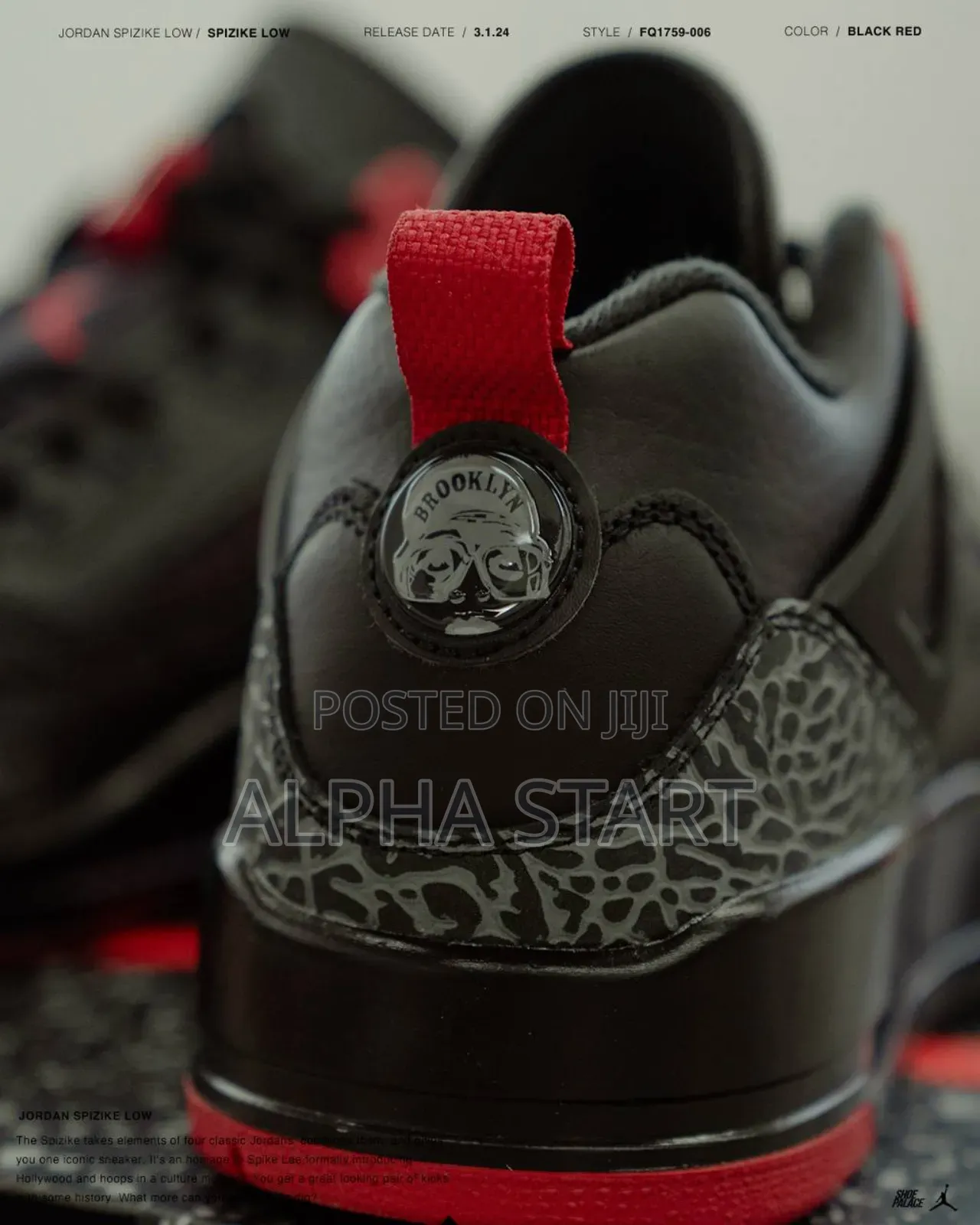 Air Jordan Spizike Low ‘Bred’ Men’S Shoes