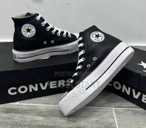 Photo - Converse All Star Chuck Taylors ‘Platform’ “Black/White