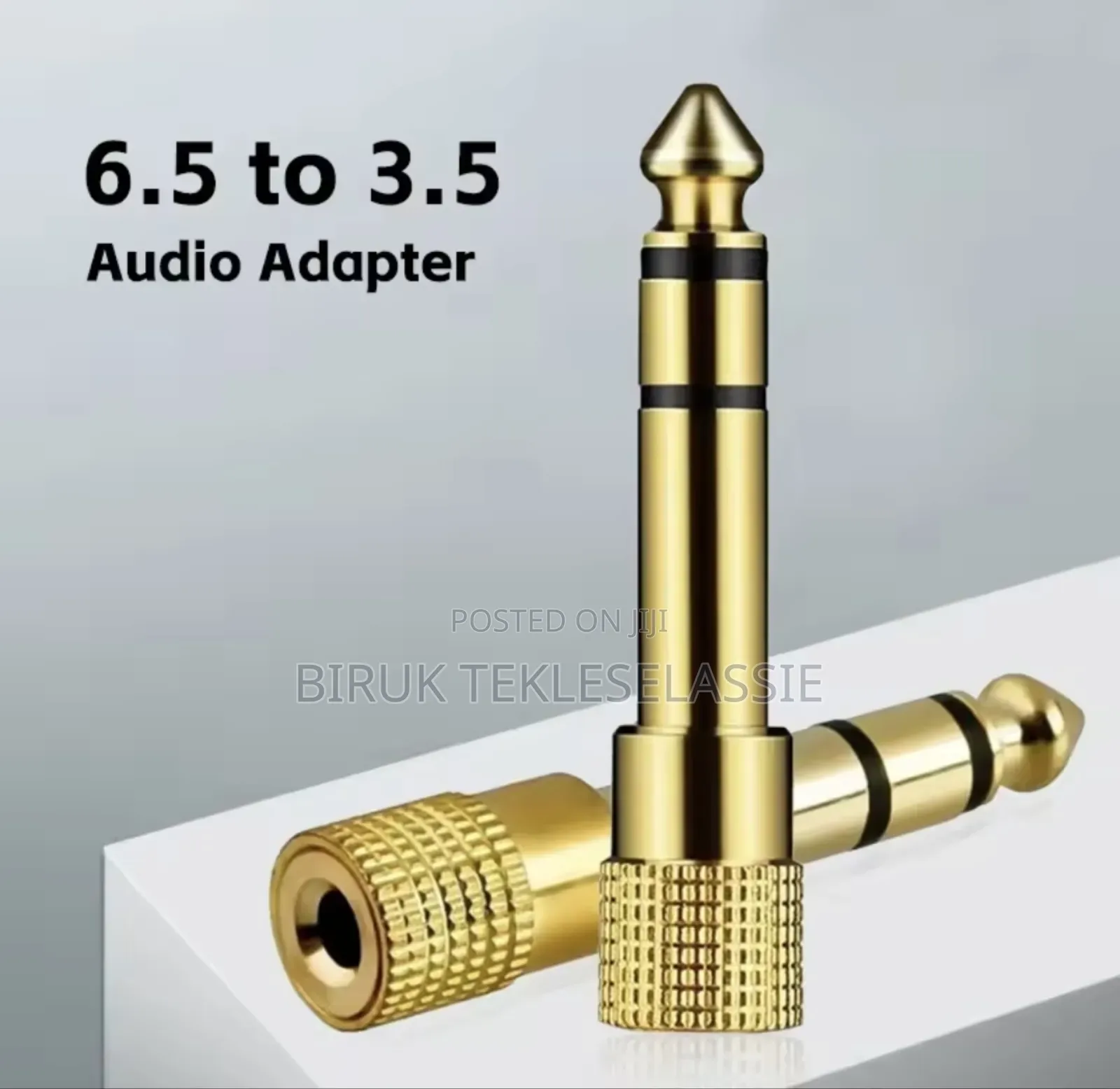 3.5mm Female to 6.5mm Male Jack Audio Sound Connector