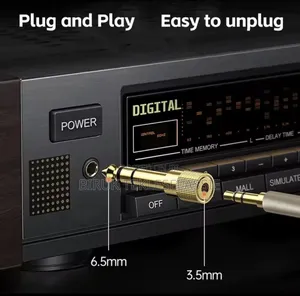 3.5mm Female to 6.5mm Male Jack Audio Sound Connector