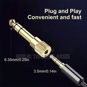 3.5mm Female to 6.5mm Male Jack Audio Sound Connector