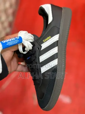 Adidas Samba High Black and White Flat Lather Shoes for You