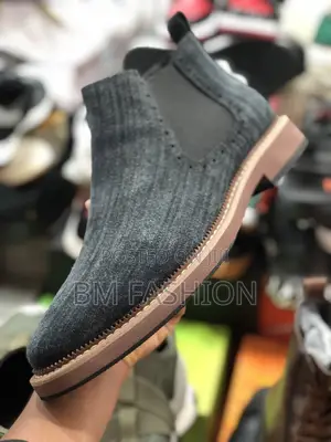 Photo - Quality Men’S Suede Boots Blue Black