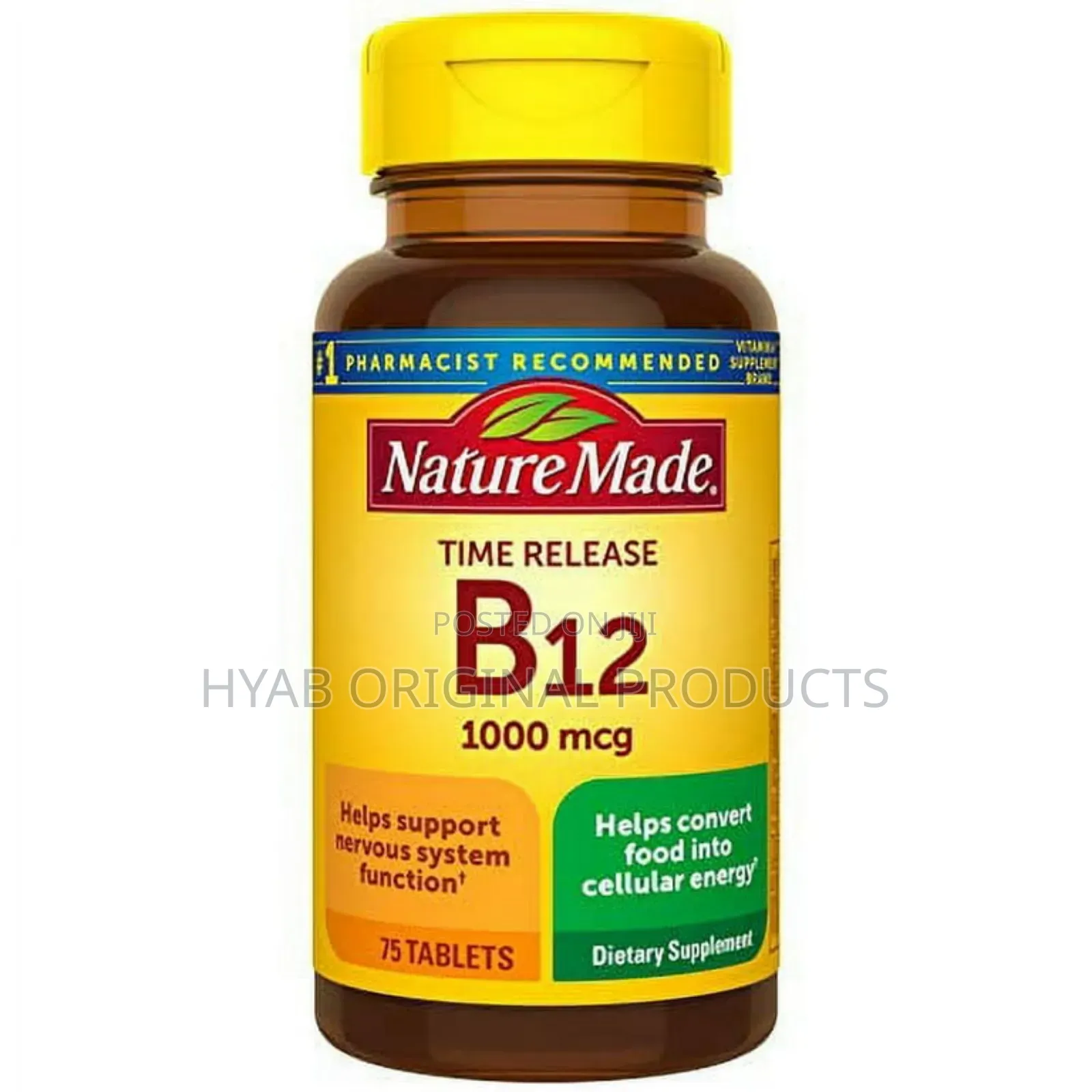 Vitamin B12 1000 MCG Time Release 75 Tablets
