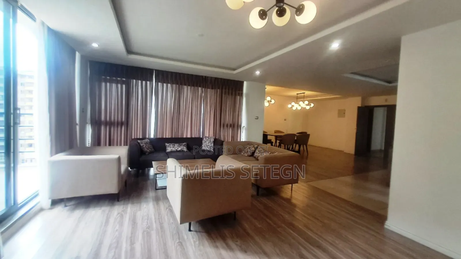 Furnished 3bdrm Apartment in Yeka for rent