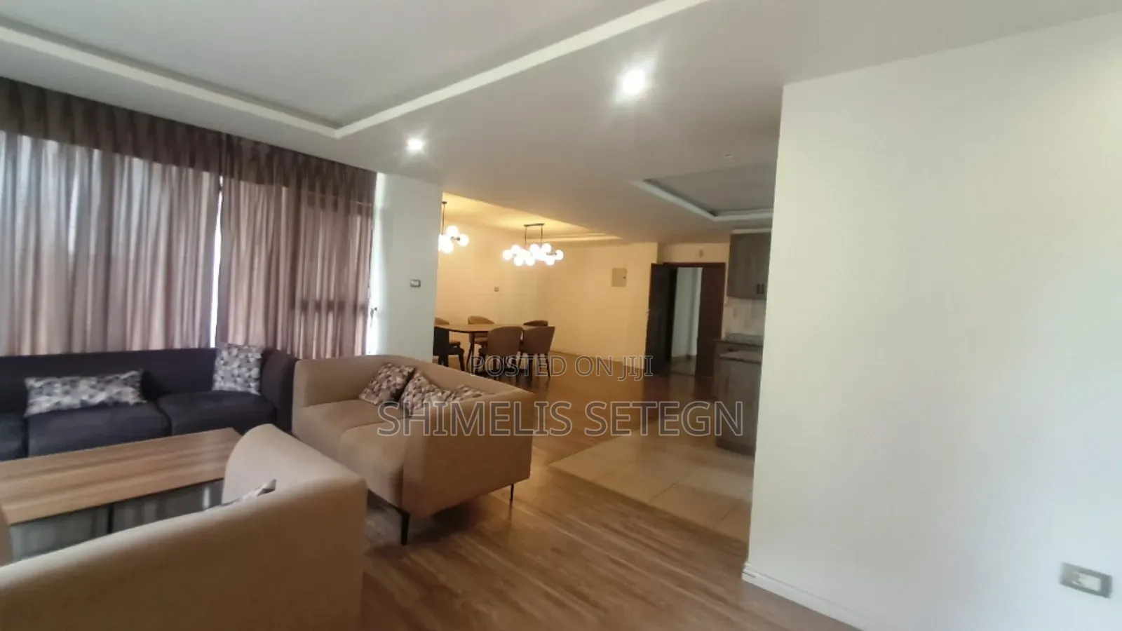 Furnished 3bdrm Apartment in Yeka for rent