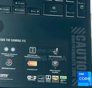 New Laptop Asus TUF Gaming A15 16GB Intel Core I7 SSD 512GB