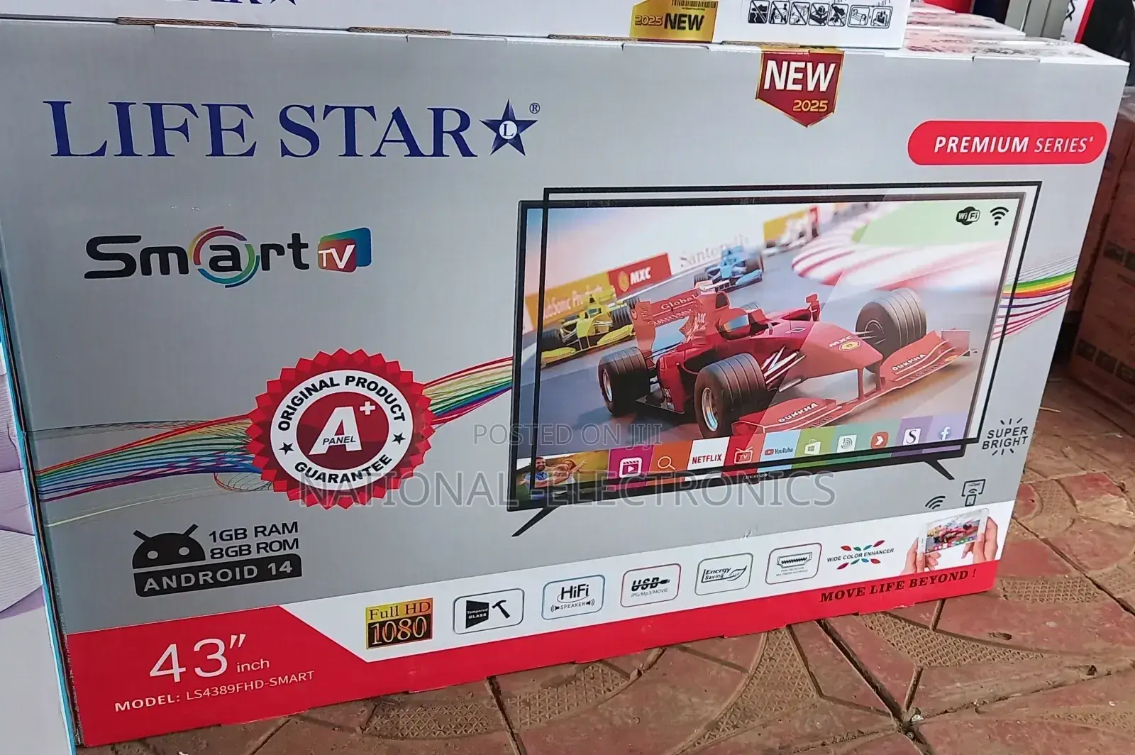 Lifestar 43"Inch Smart Android 14.0 Nwe 2025 Products