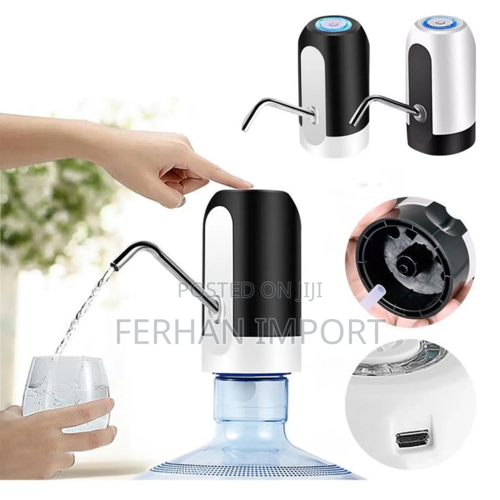 Water Bottle Pump Automatic Water Dispenser Usb Charge