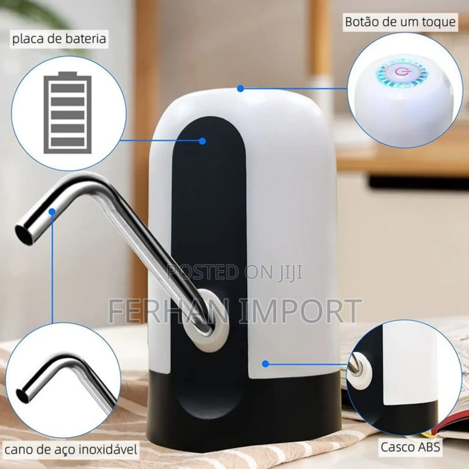 Water Bottle Pump Automatic Water Dispenser Usb Charge