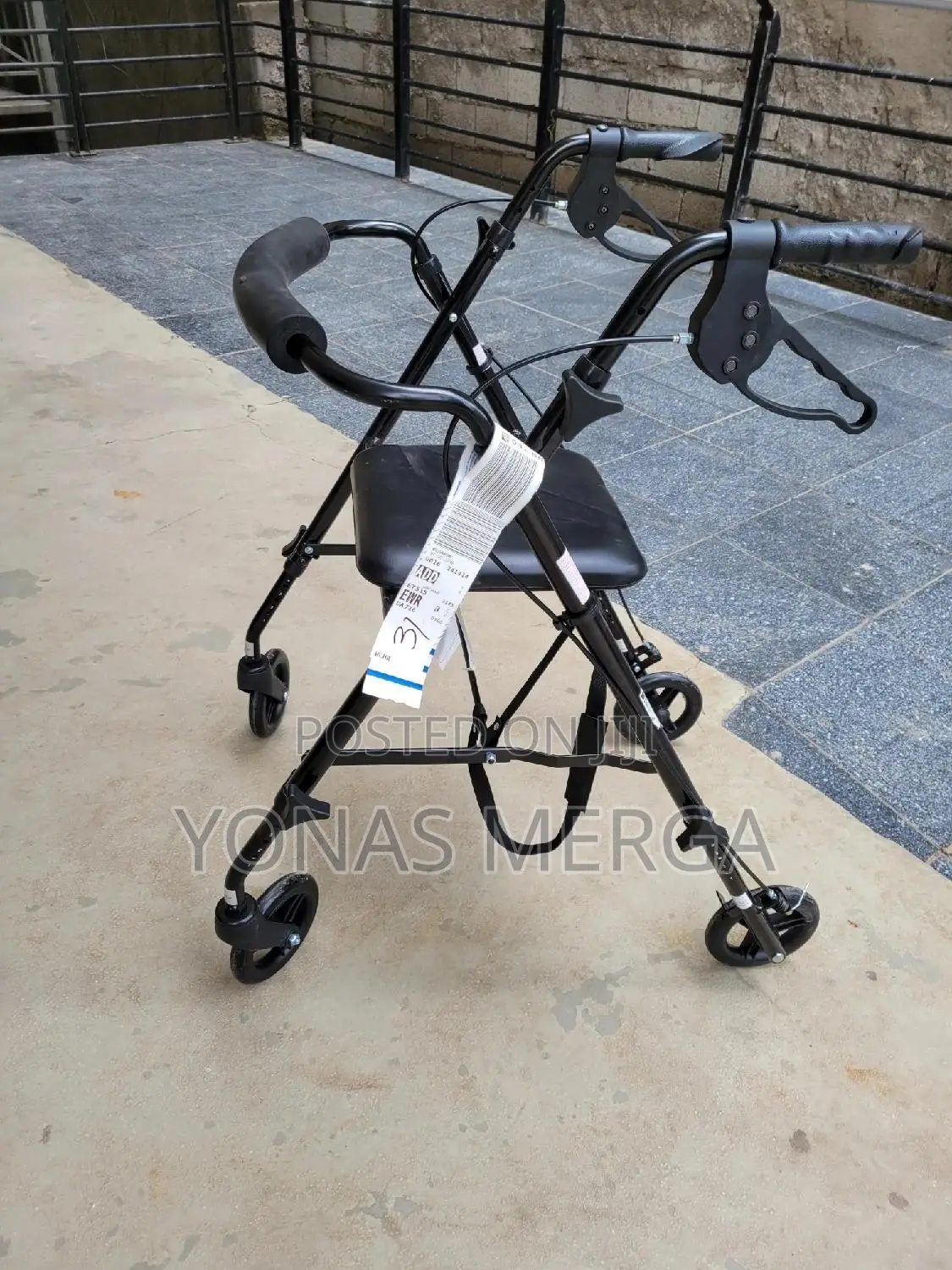 Four-Wheel Walker報دwith Shopping Cart宏كstability:Anti-Rust