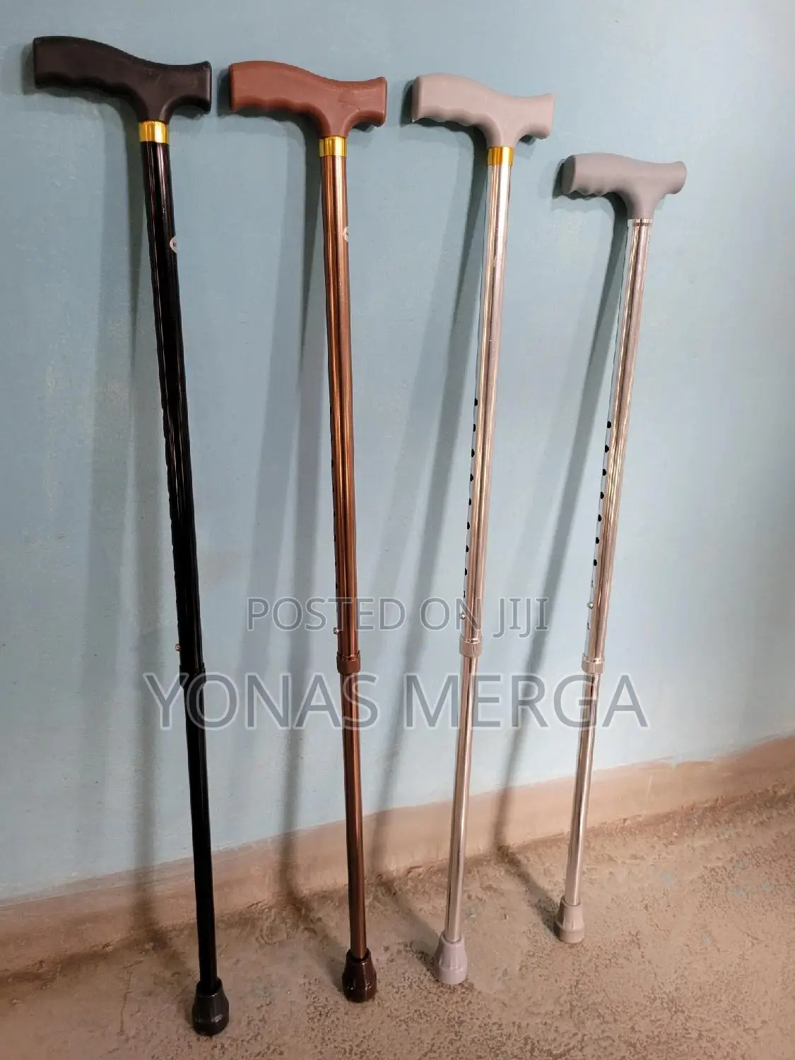 Walking Stick Old Man Cane Customizable Height:Easy Adjust
