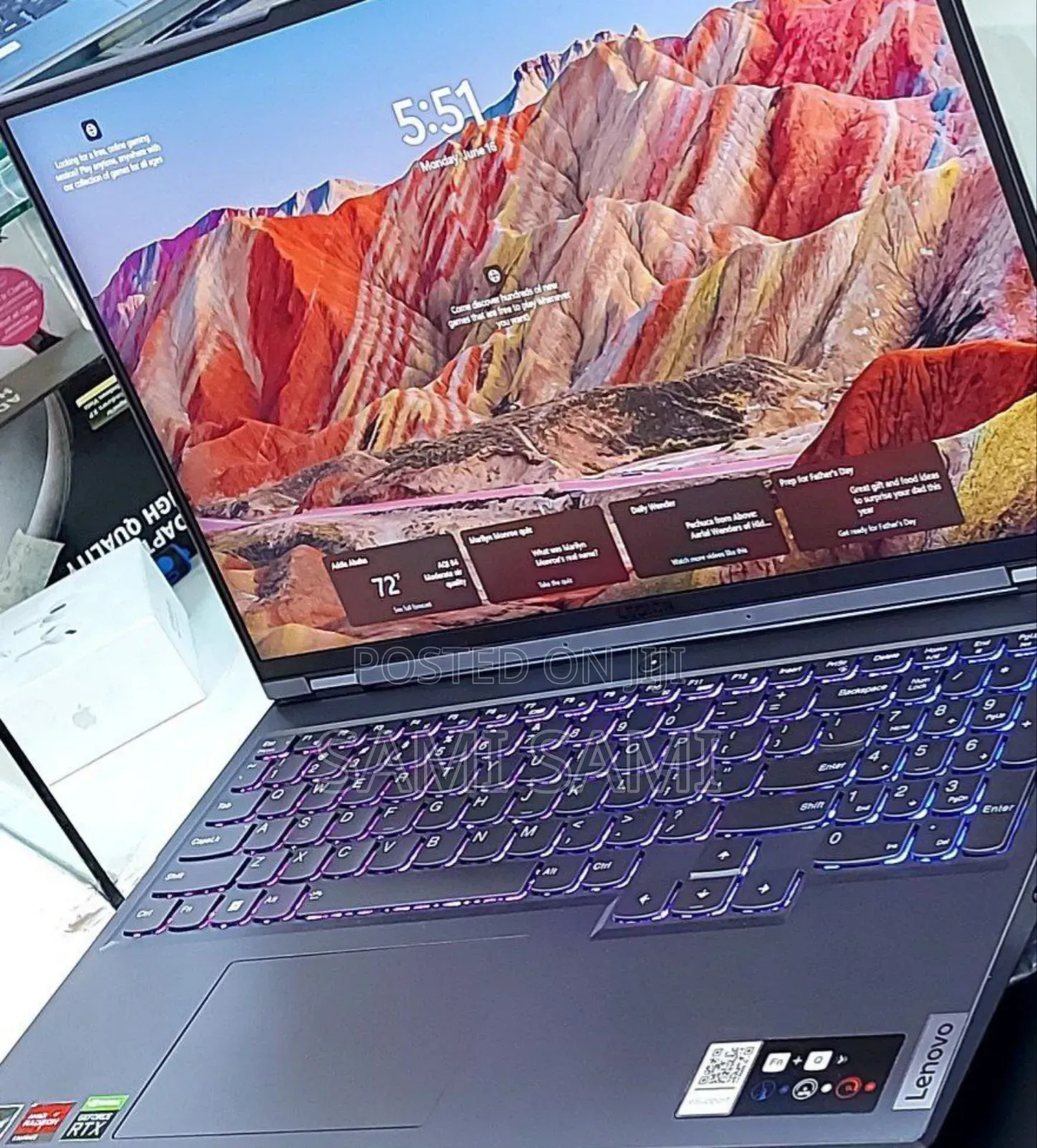 New Laptop Lenovo Legion 5 16GB AMD Ryzen 7 SSD 512GB