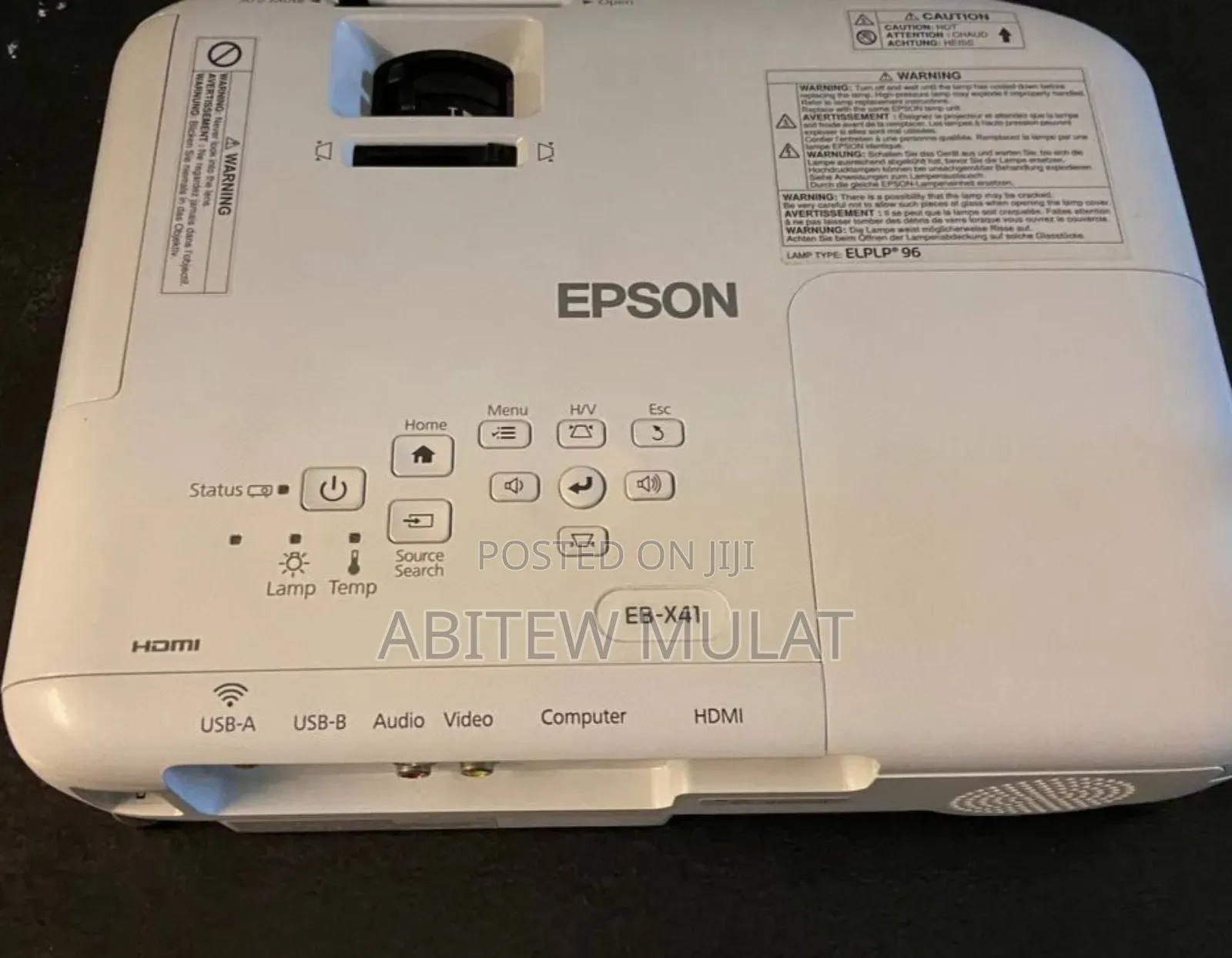 Epson Projector Model Name: Eb-X41 Hardware Interface