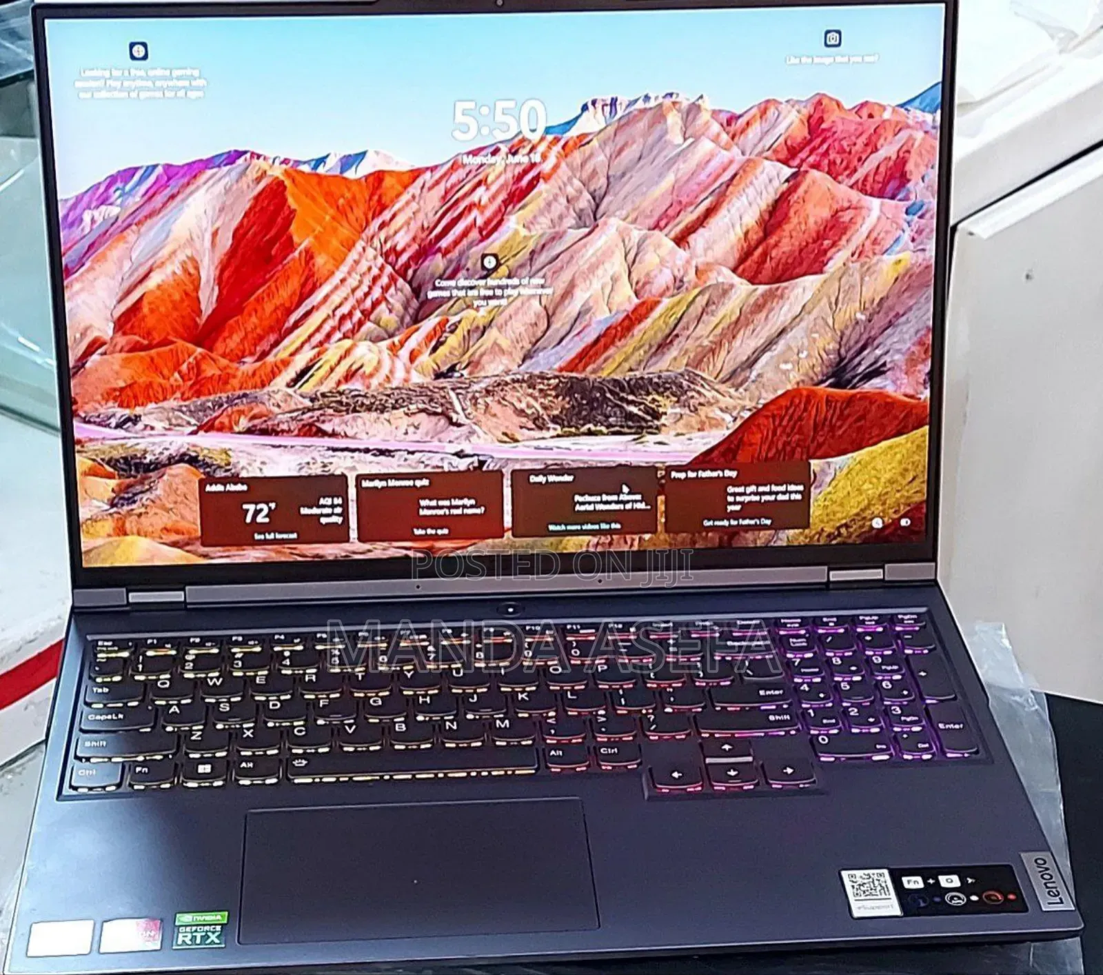 New Laptop Lenovo Legion 5 16GB AMD Ryzen 7 SSD 512GB