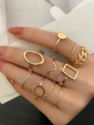 Photo - Fashion Gold Ring Set for Women –11pcs, Elegant Affordable