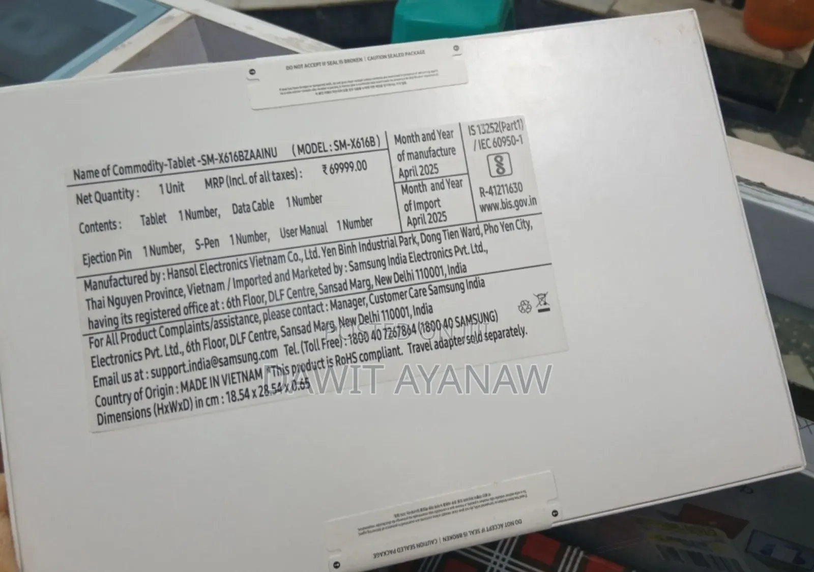 New Samsung Galaxy Tab S9 FE 8 GB Silver