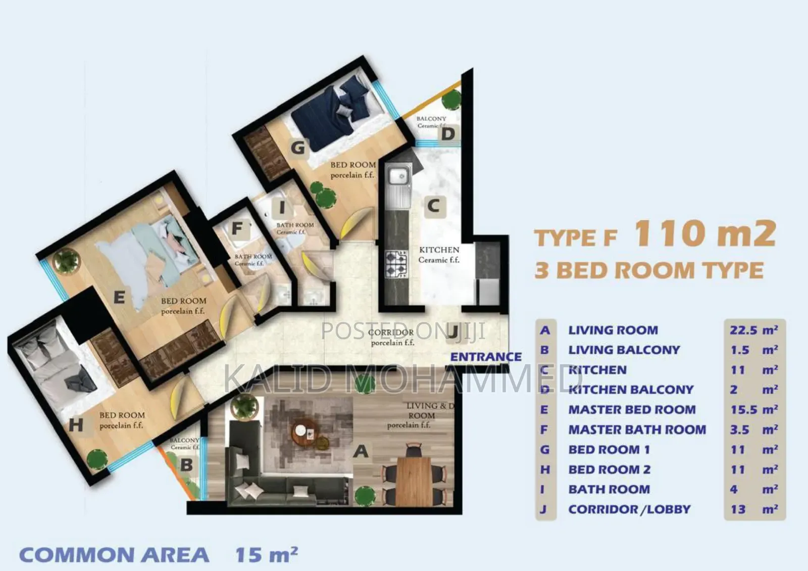 3bdrm Apartment in Addis Ababa, Bole for sale