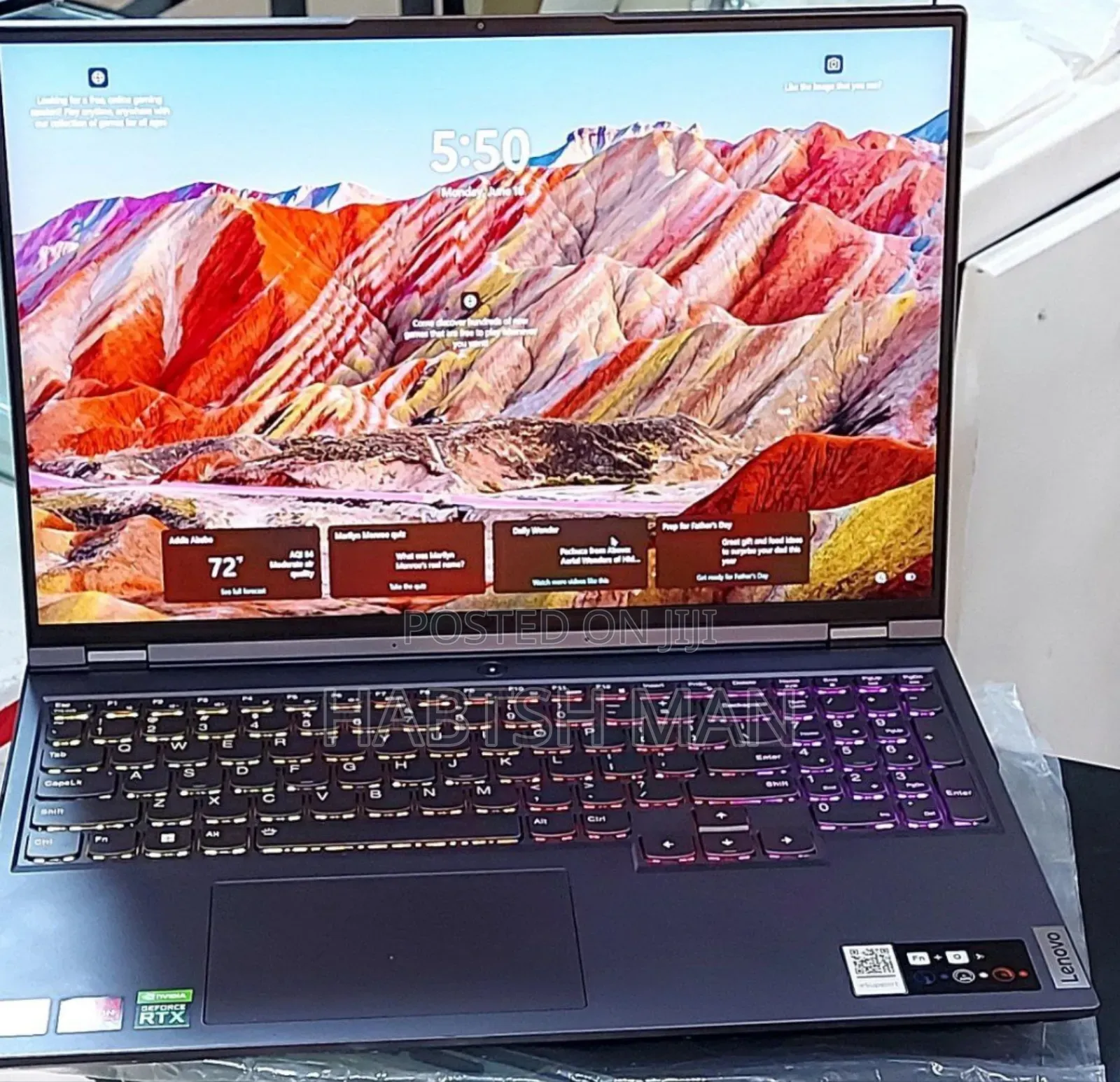 New Laptop Lenovo Legion 5 16GB AMD Ryzen 7 SSD 512GB