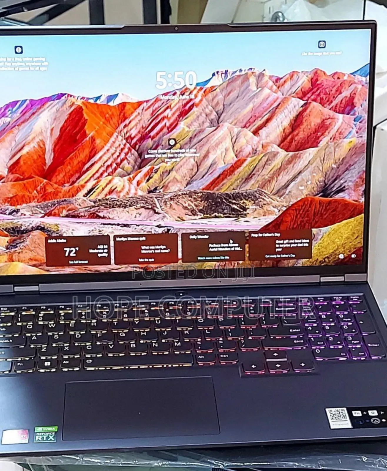 New Laptop Lenovo Legion 5 16GB AMD Ryzen 7 SSD 512GB