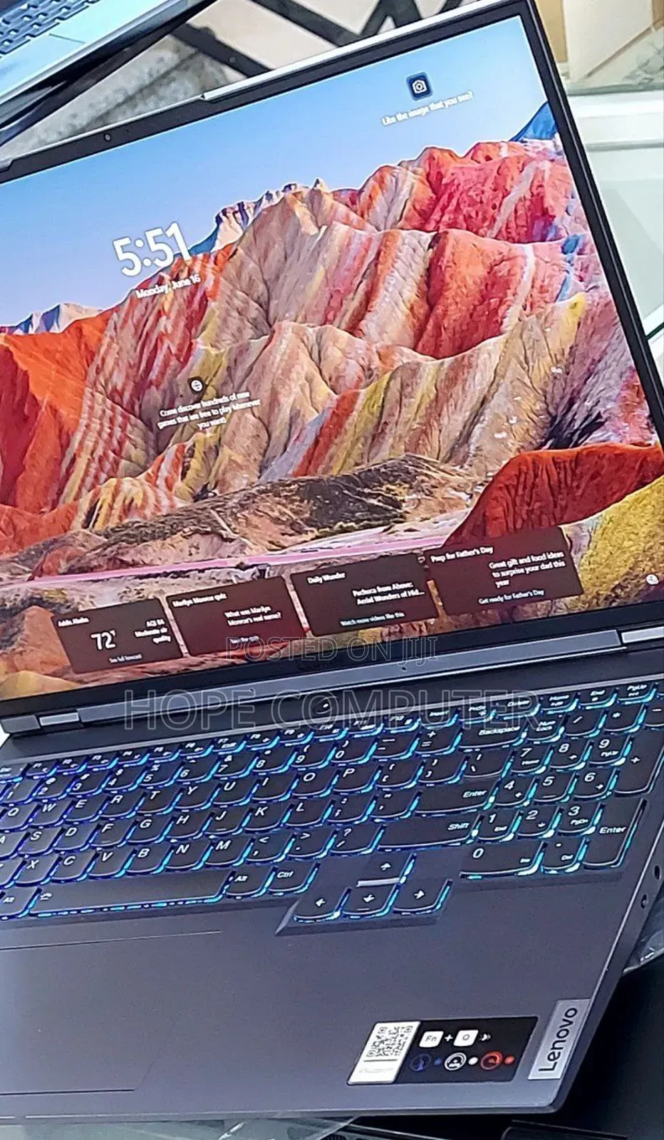 New Laptop Lenovo Legion 5 16GB AMD Ryzen 7 SSD 512GB