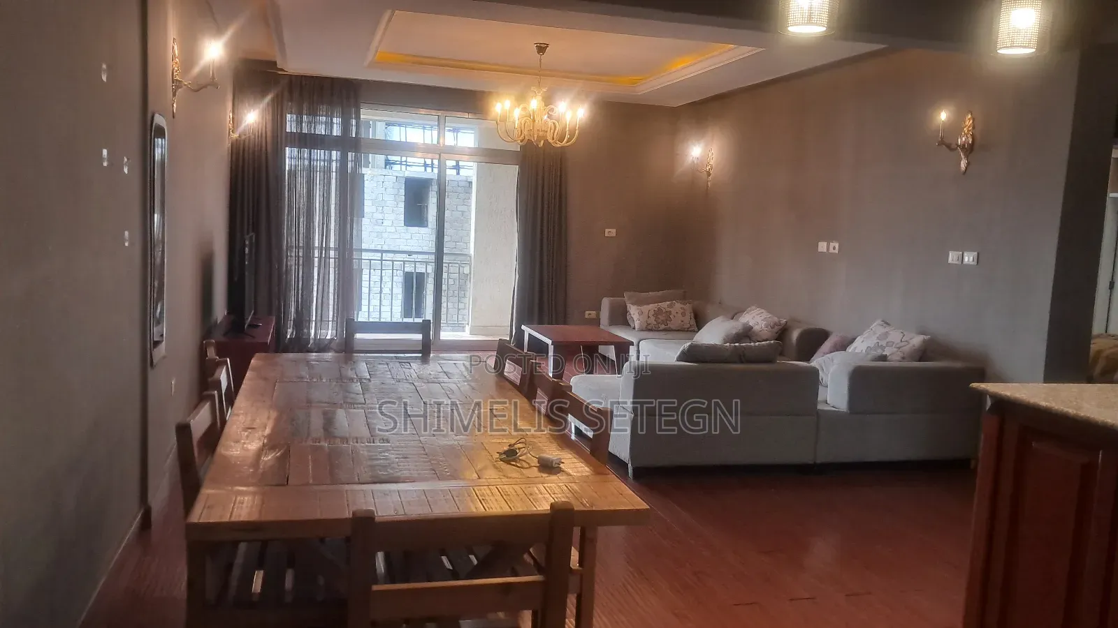 Furnished 3bdrm Apartment in Bole for rent