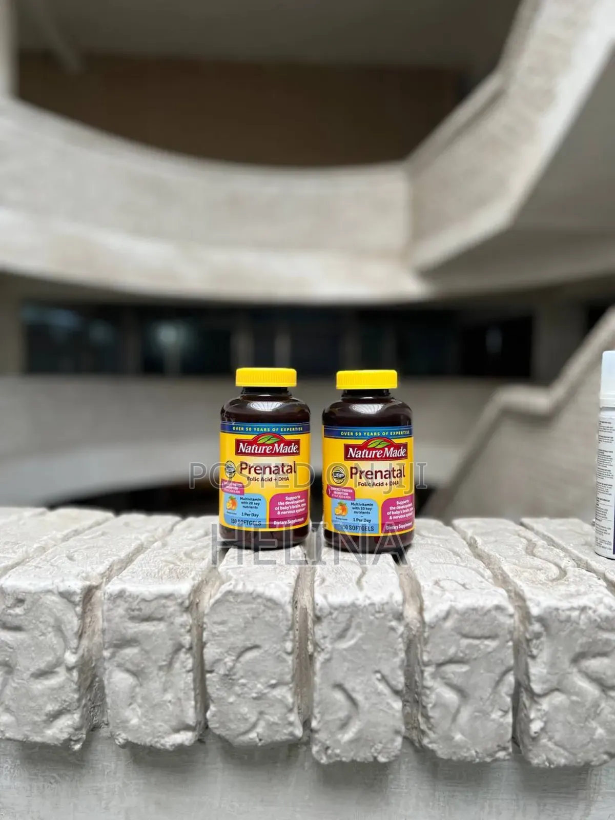 ለእርግዝና የሚሆን Nature Made Prenatal Folic Acid Plus Dha