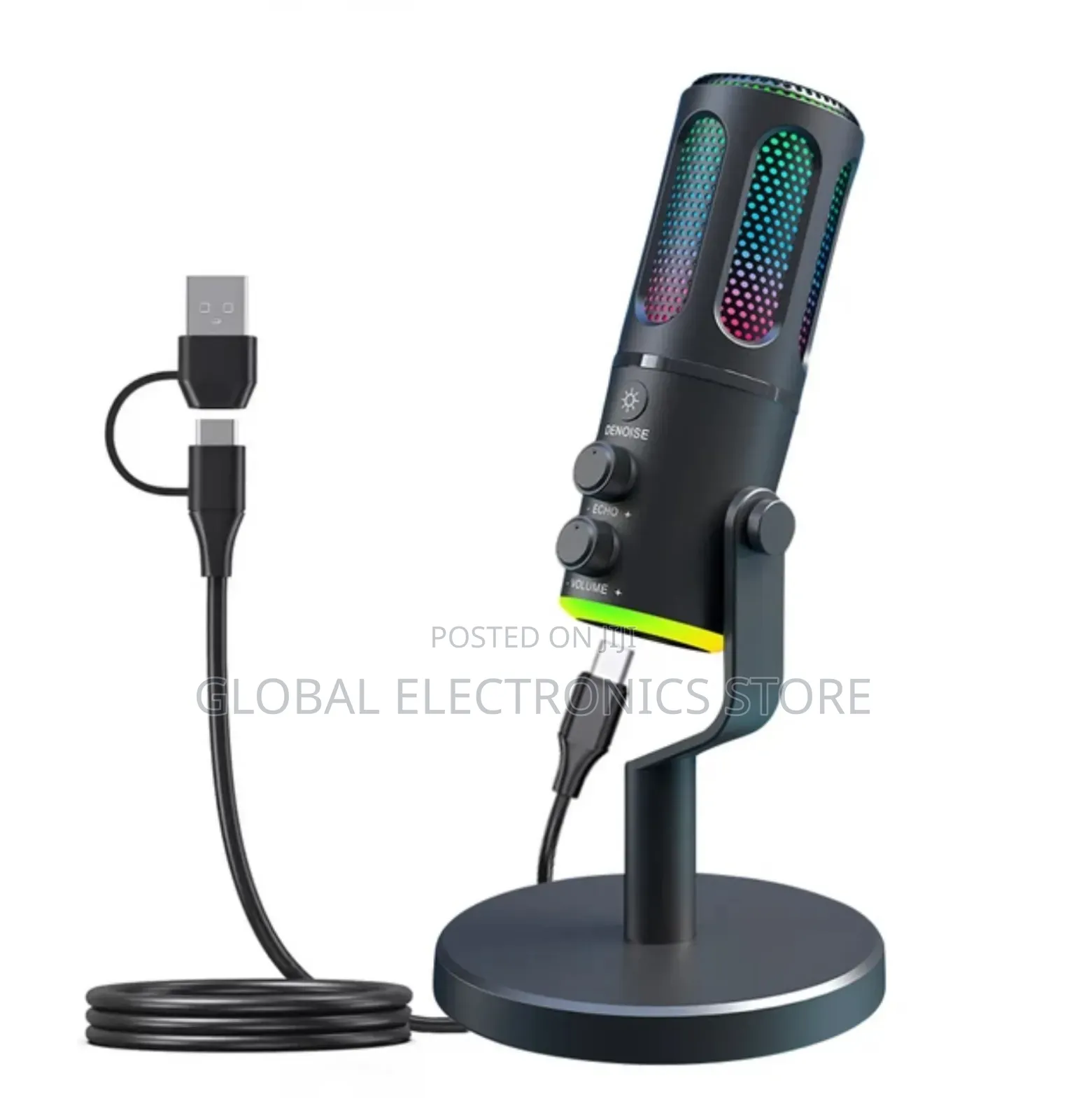 2 in 1 Podcaste Microphone and Computer Condenser Mic