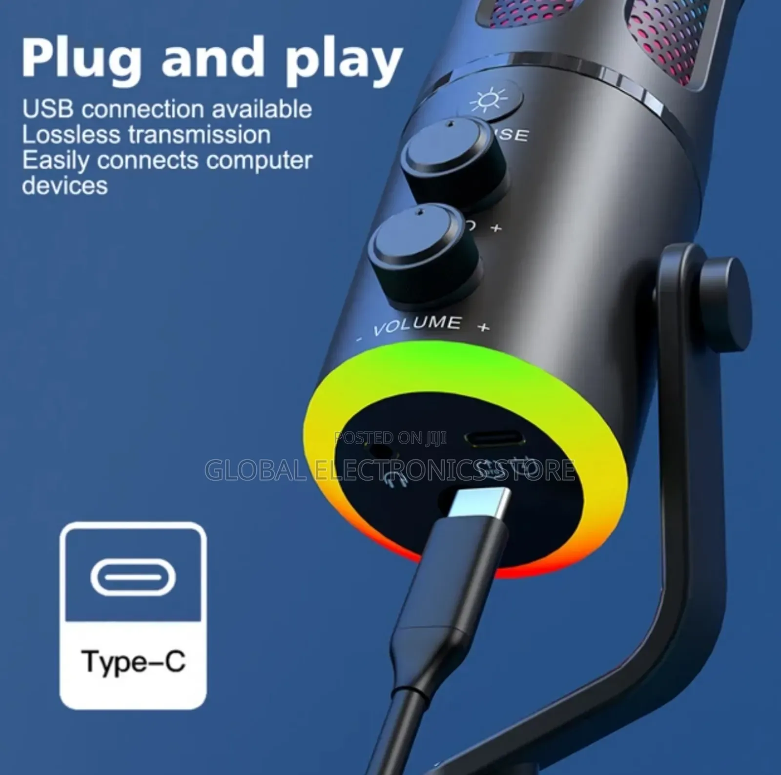 2 in 1 Podcaste Microphone and Computer Condenser Mic