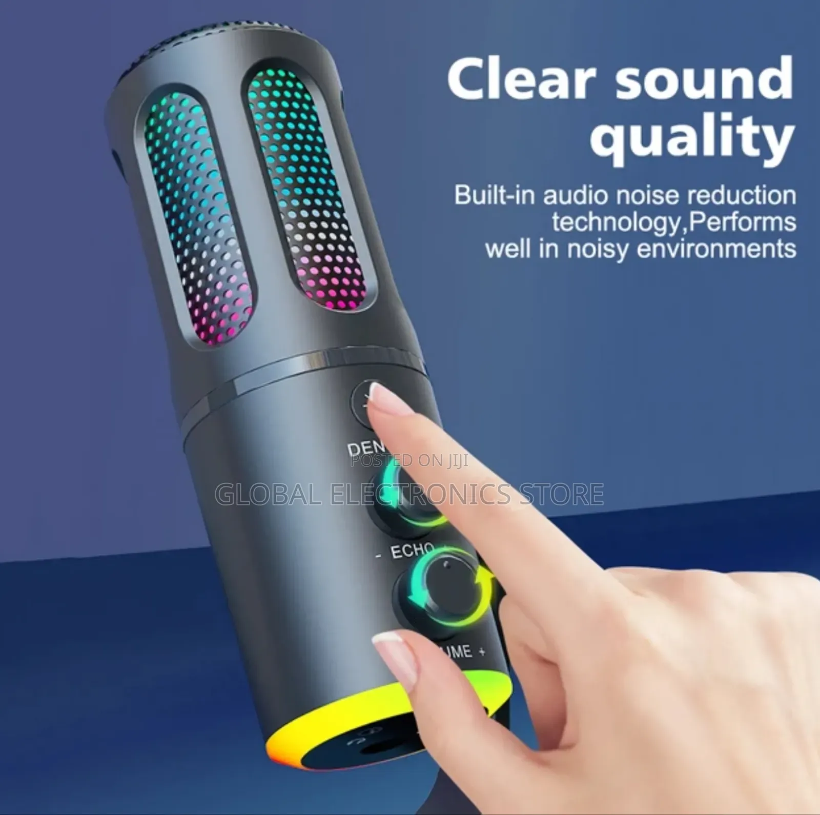 2 in 1 Podcaste Microphone and Computer Condenser Mic