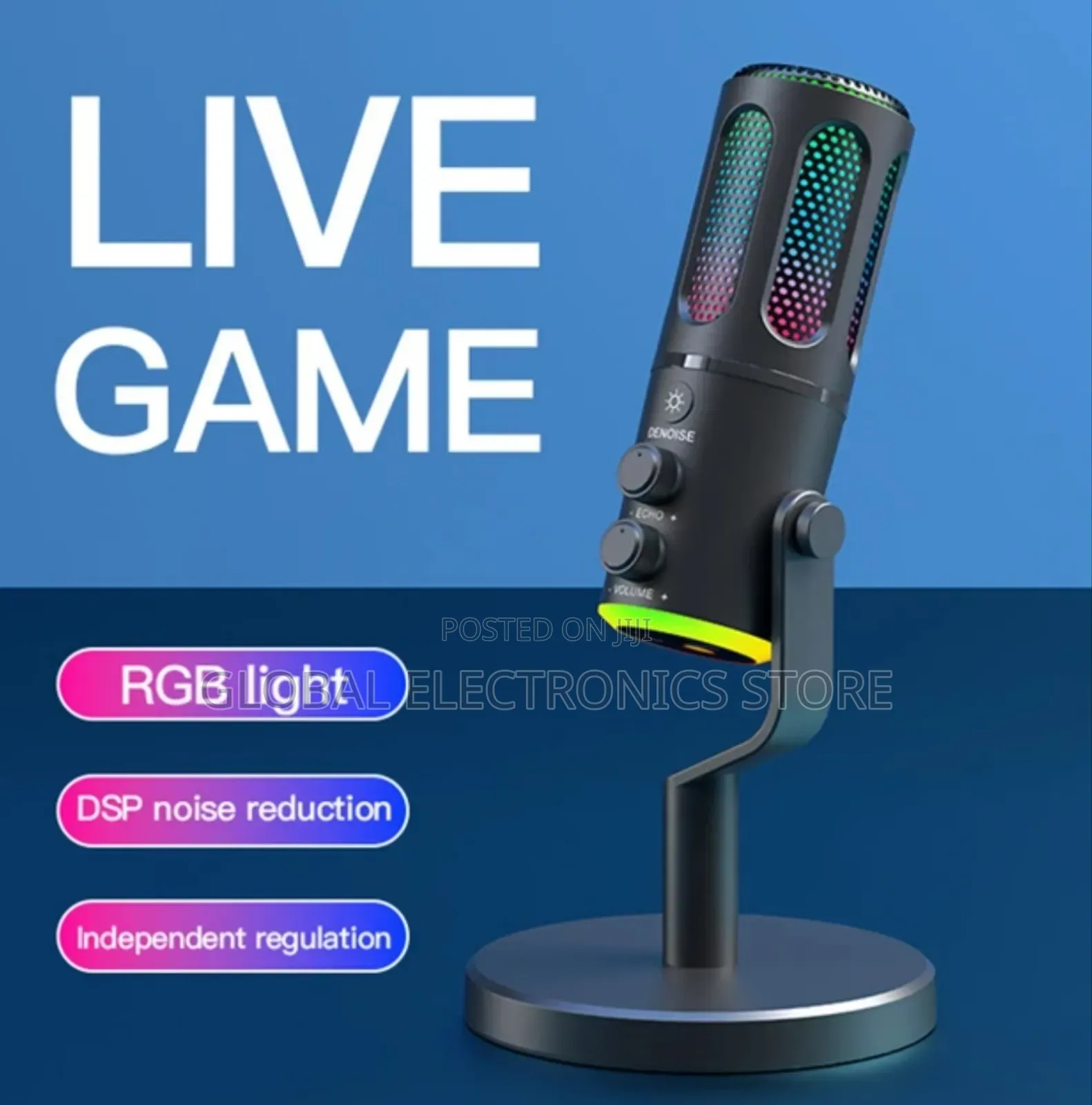 2 in 1 Podcaste Microphone and Computer Condenser Mic