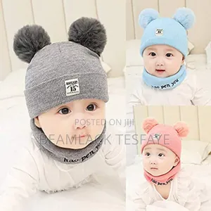 Photo - Baby Hat And Scarf (ኮፍያ እና ሰከርቭ)