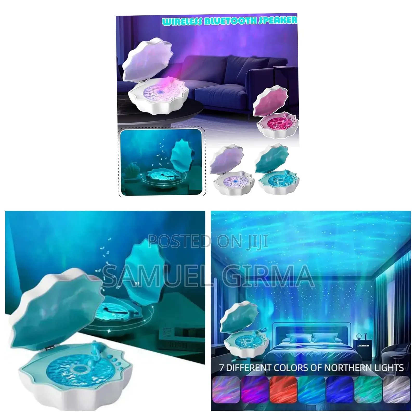 Shell Lamp With Bluetooth Speaker