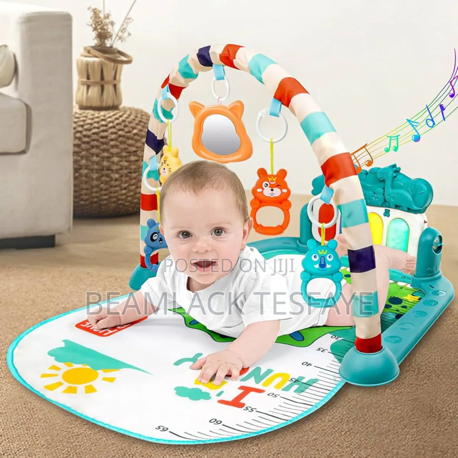 Baby Piano Fitness Play Gym Mat Educational Activity