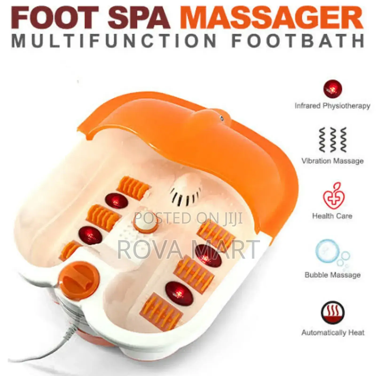 Therapeutic Foot Spa With Built-in Massager