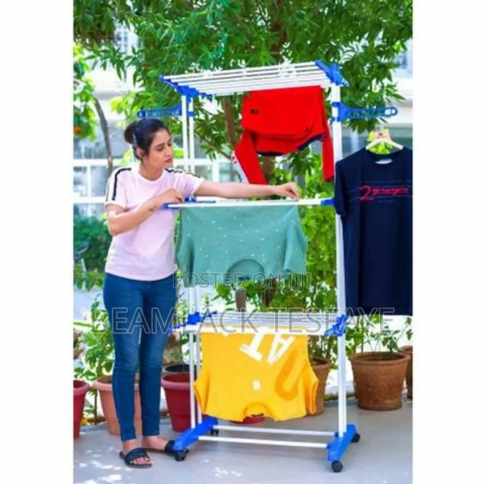 Foldable Garden Clothes Hanger Rack