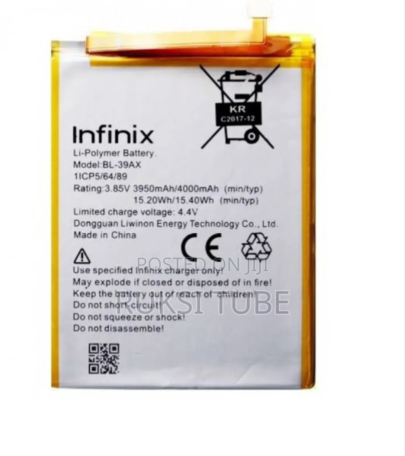 Original Infinix Bl-39ax Battery for Infinix Mobile Phone.