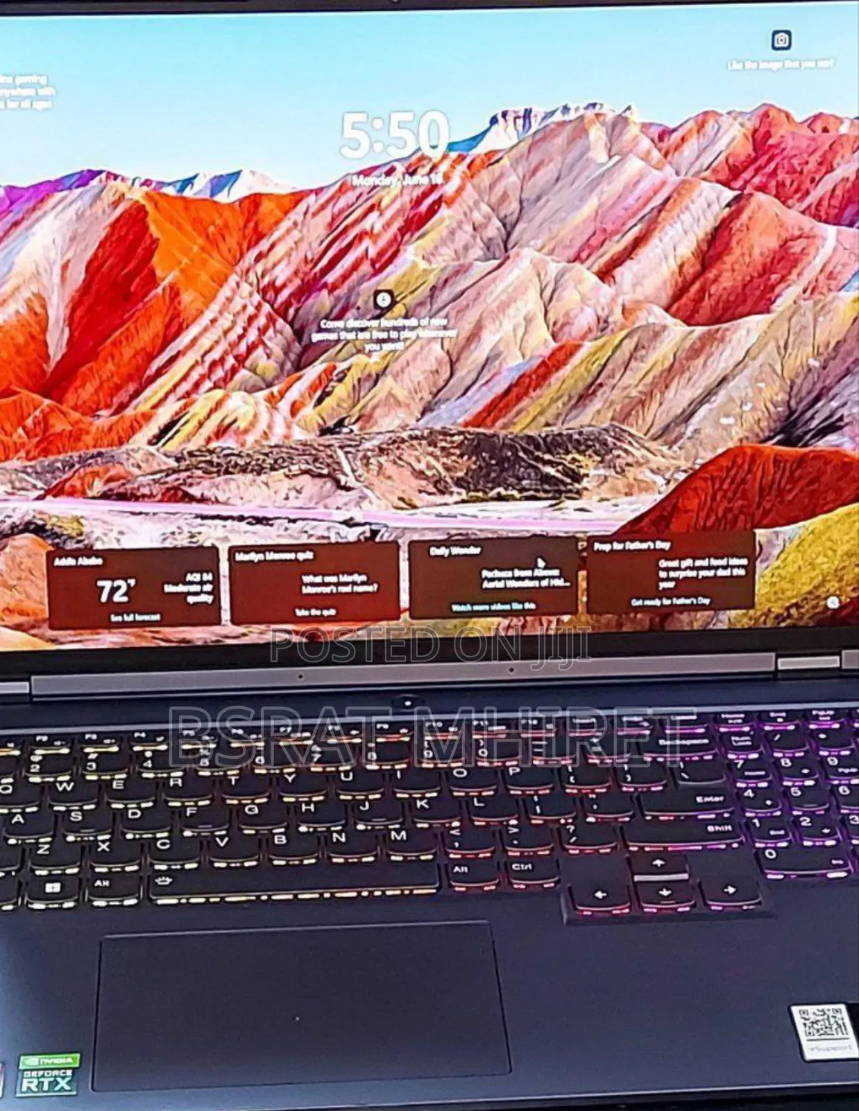 New Laptop Lenovo Legion 5 16GB AMD Ryzen 7 SSD 512GB