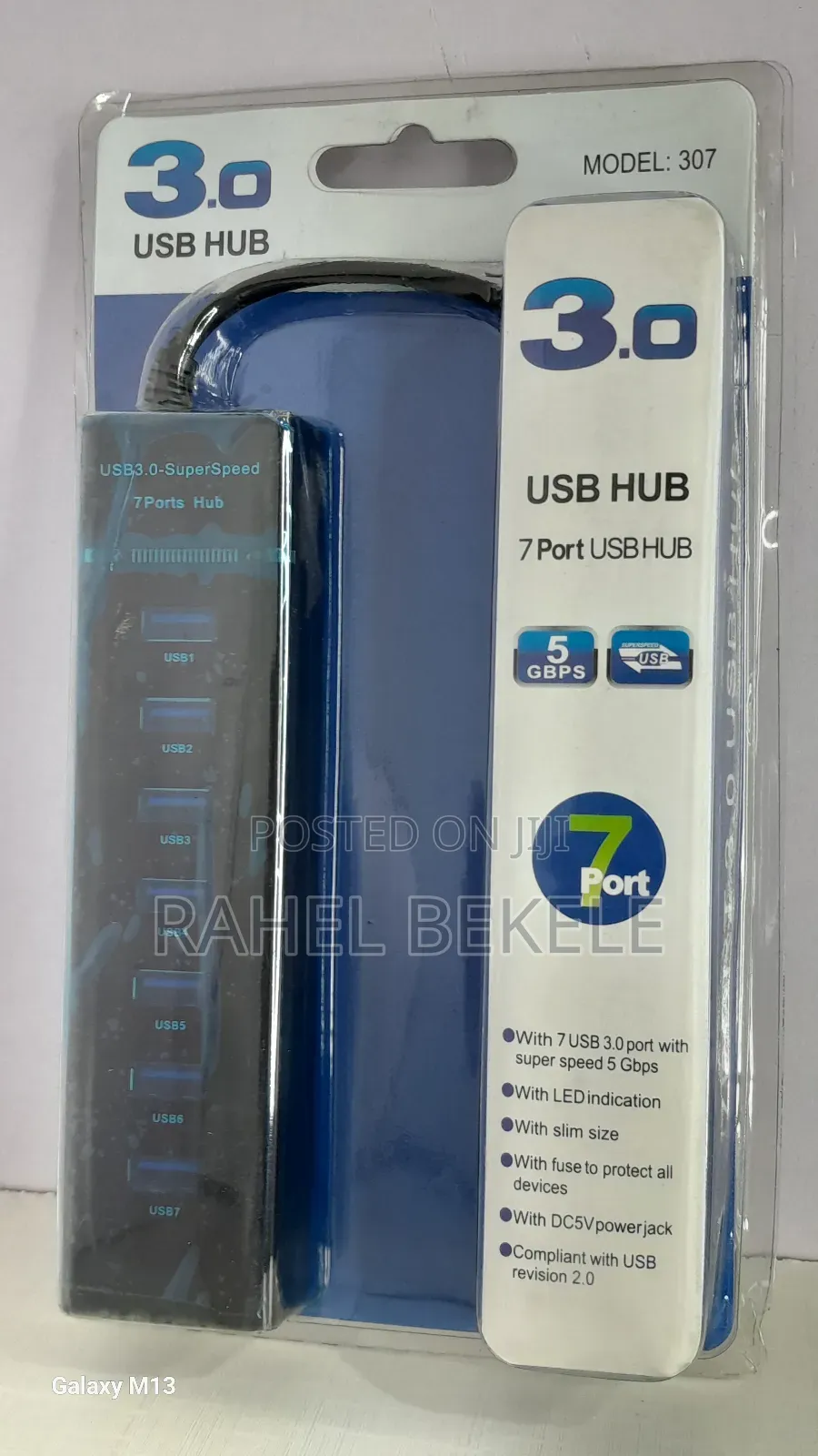 7-Port Usb 3.0 Hub, Model: 307