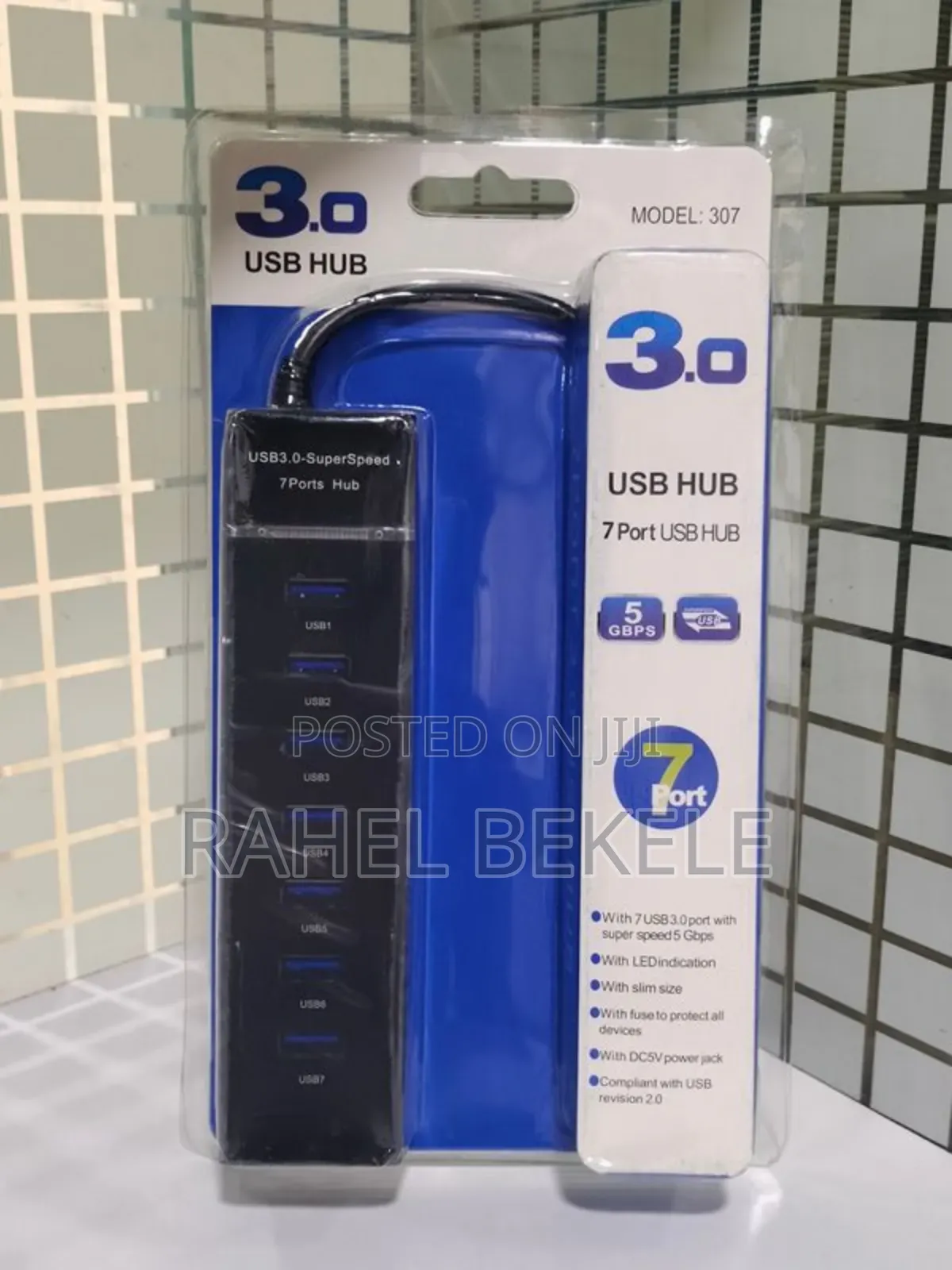 7-Port Usb 3.0 Hub, Model: 307