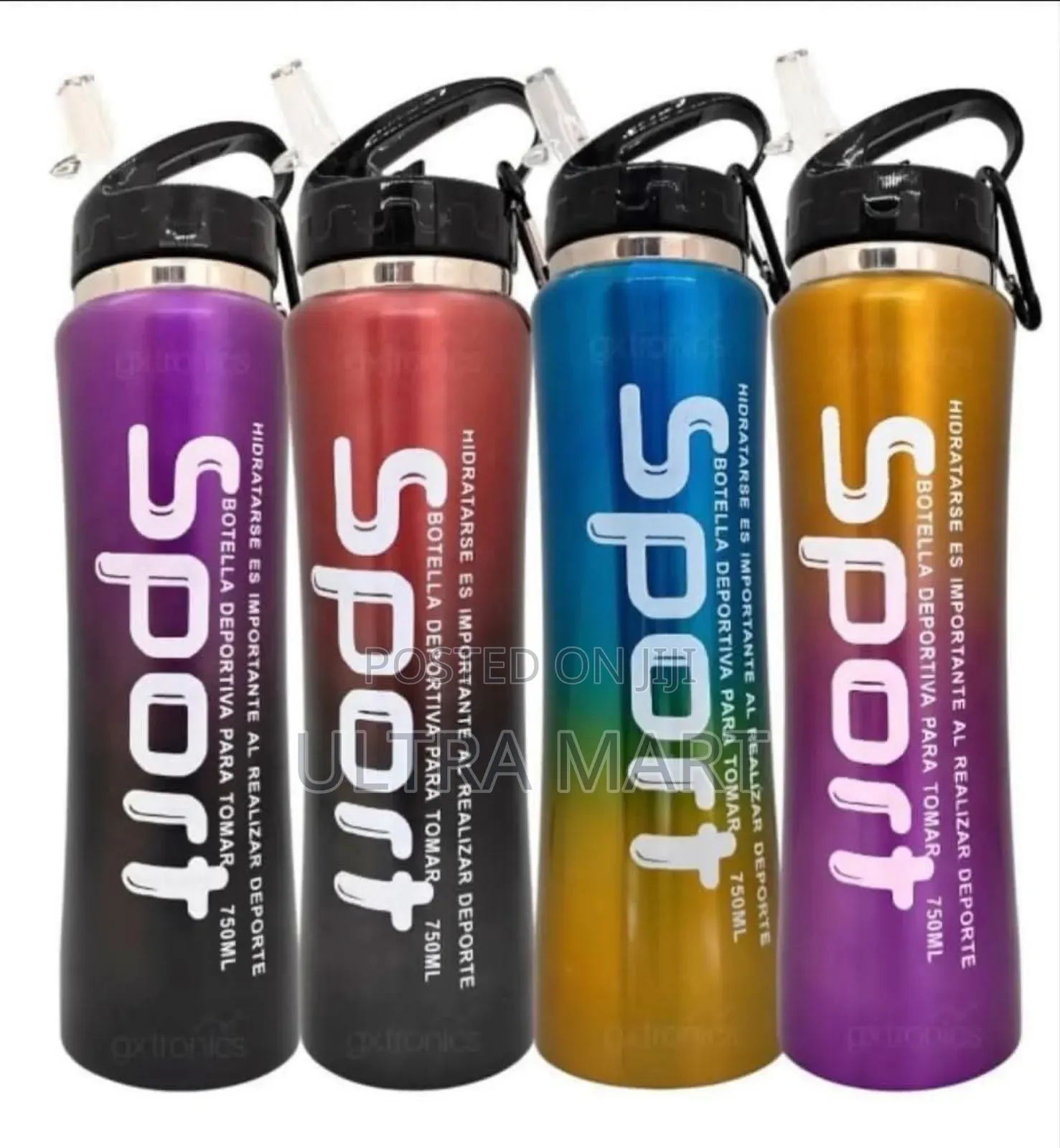 Stainless Steel Water Bottle With Straw