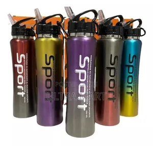 Stainless Steel Water Bottle With Straw