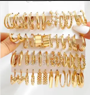Photo - Hoop Earrings , 24 PCS